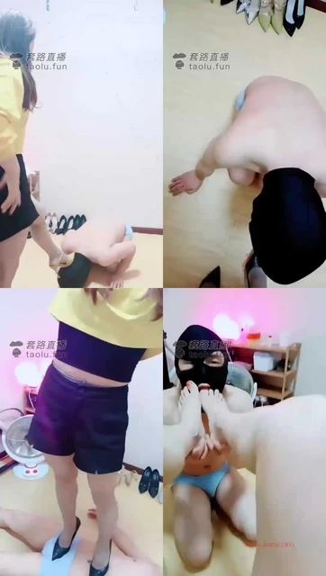 【雪瑶大大】骚狗又来犯贱，骑马踩踏喂食舔脚