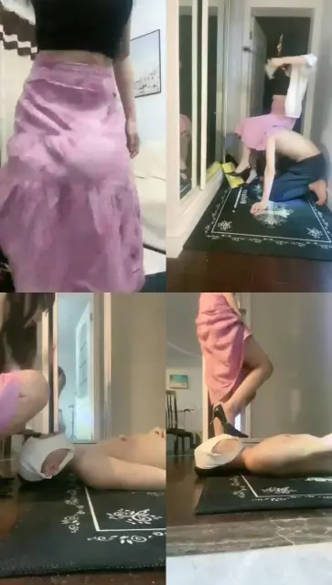 【伊茜】 钻红裙 裙子里的世界爽死了 