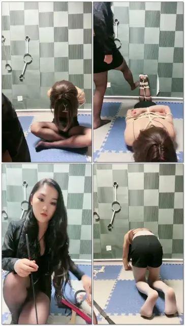 【盈盈S】绳艺捆绑惩罚，刷礼物提要求