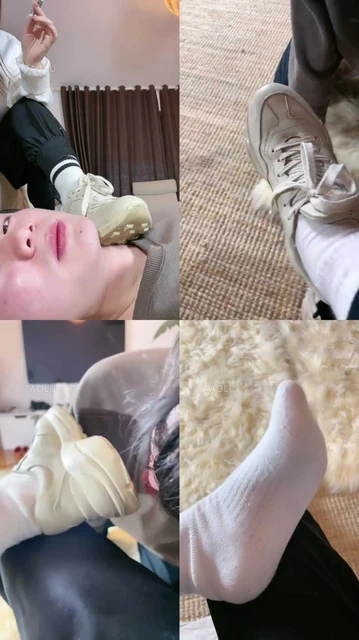 【风吟女神】白棉袜踩踏塞嘴专场